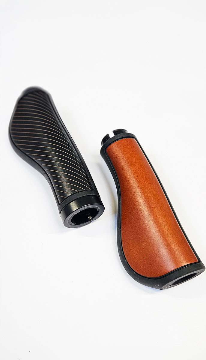 Stampa manopole bici plastica e pelle
