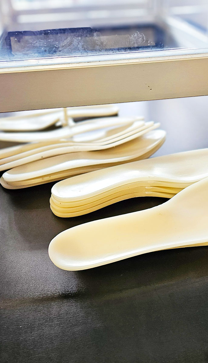 Stampaggio sottopiedi scarpe